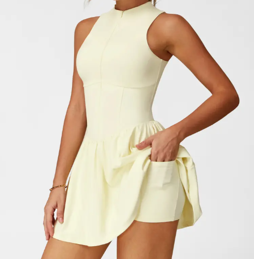 High Neck Tennis Dress