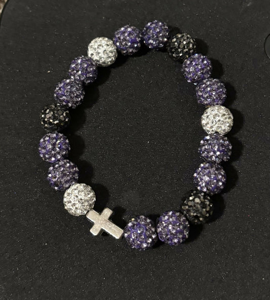 Purple White Bracelet
