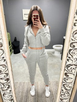 Gray Sweat Set