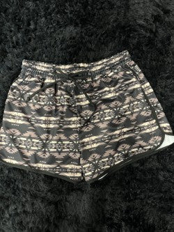 Black & Brown Aztec Shorts